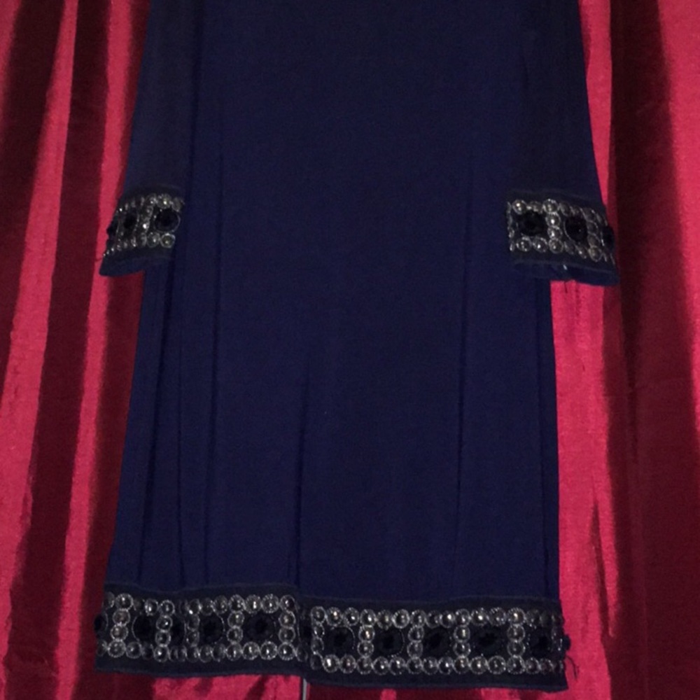 Blue Petite stretchy dress